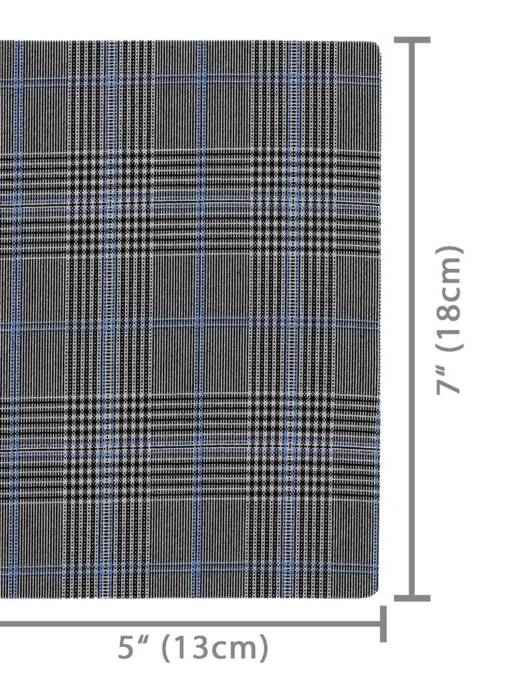 ZEFFFKA Premium Quality Large Plaid Tartan Fabric Iron-on Patches Inside & Outsi